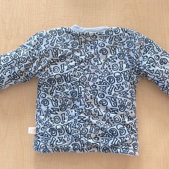 NWOT letter printed padded jacket - Picture 3 of 4